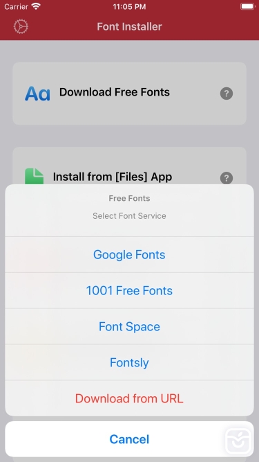 تصاویر Custom Fonts - Font Installer