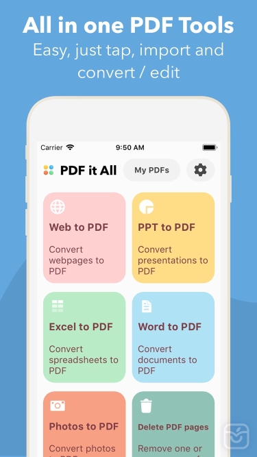 تصاویر PDF it All Document Converter
