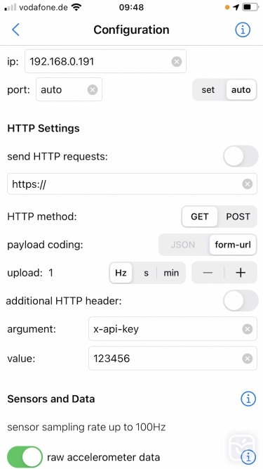 تصاویر SensorLog