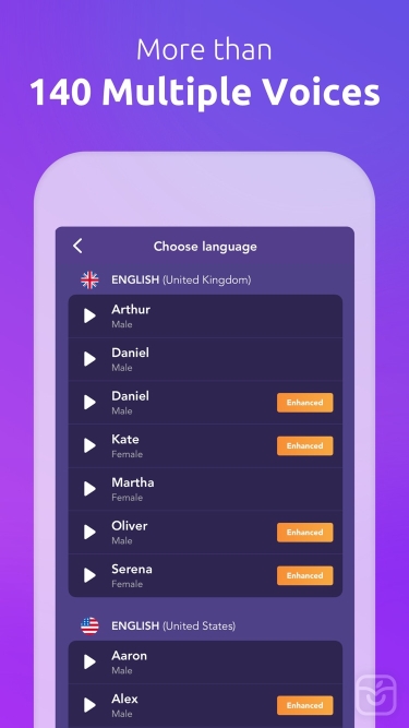 تصاویر Text To Speech: Natural Voices ++