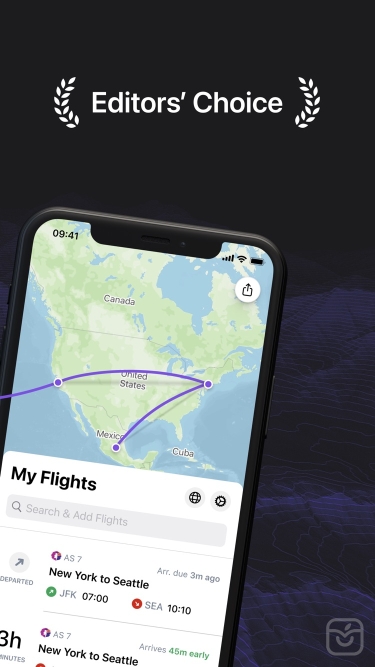 تصاویر Flighty - Live Flight Tracker ++