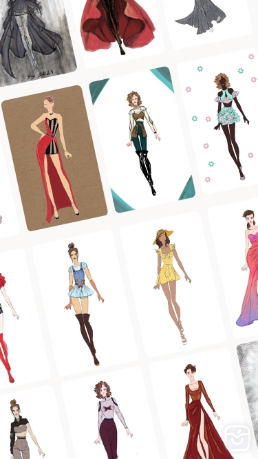 تصاویر Fashion Design Sketches: Style ++