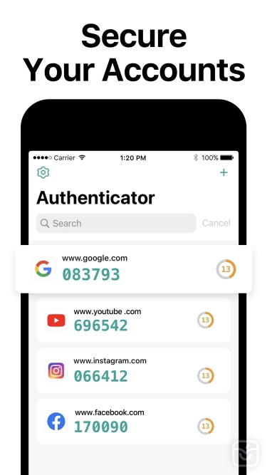 تصاویر 2FA Authenticator App