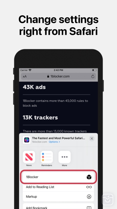 تصاویر 1Blocker - Ad Blocker ++