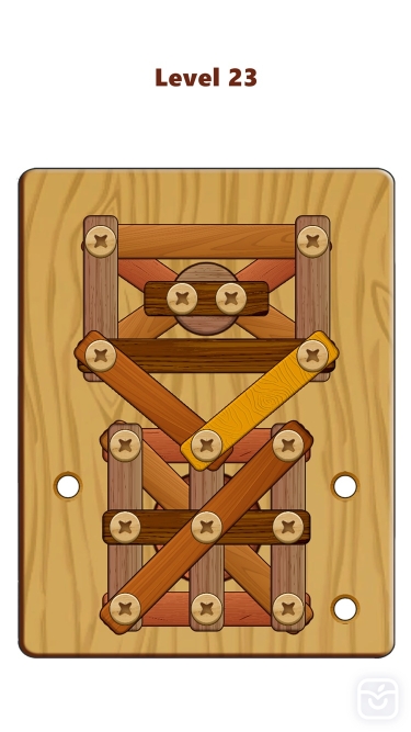 تصاویر Wood Nuts & Bolts Puzzle ++
