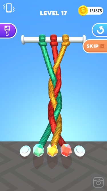 تصاویر Tangle Master 3D | استاد باز کردن گره