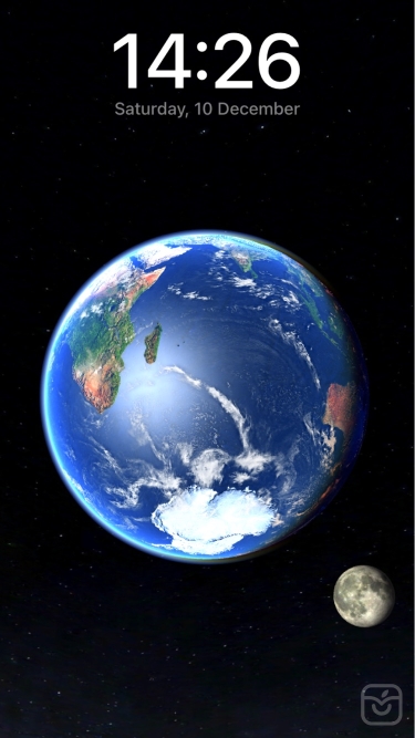 تصاویر 3D Earth & moon, sun and stars ++