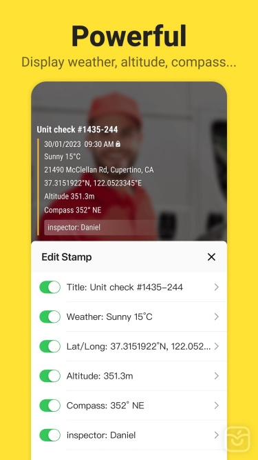 تصاویر Timemark: timestamp camera+gps ++