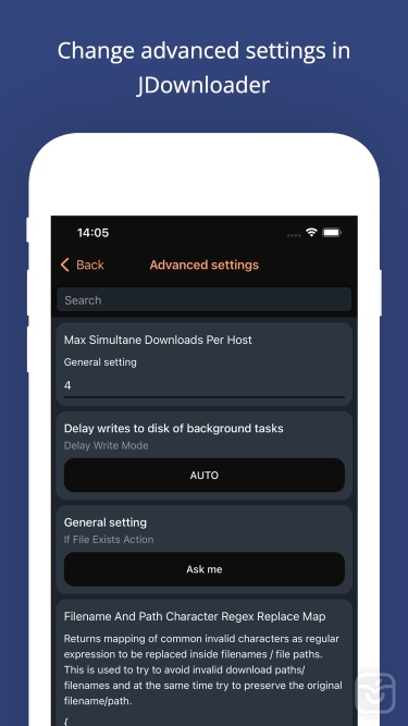 تصاویر MyJDownloader Remote ++