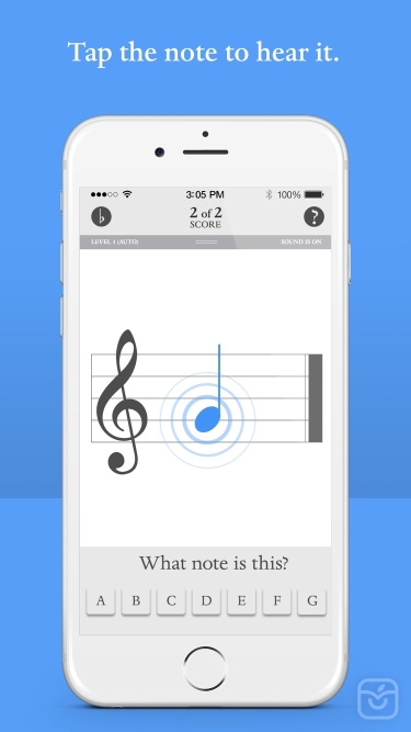 تصاویر Music notes flash cards app
