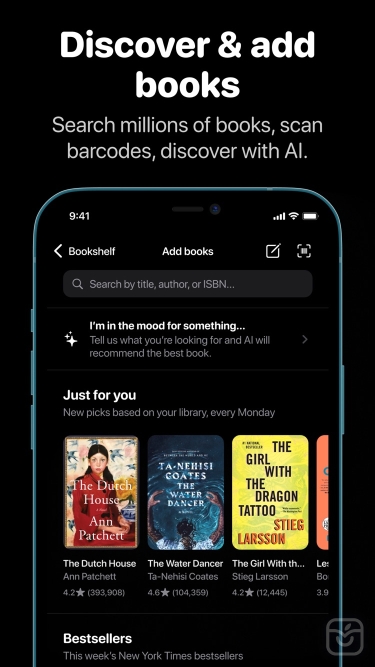 تصاویر Bookshelf: Reading Tracker ++