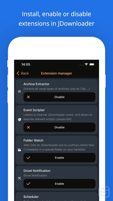 تصاویر MyJDownloader Remote ++