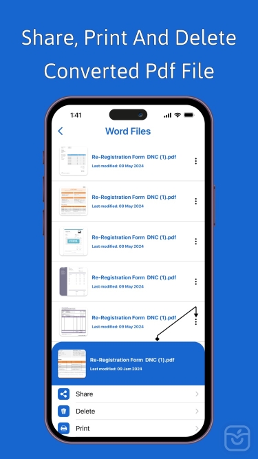 تصاویر Word2PDF - Convert Word to pdf ++ | آنلاک‌شده
