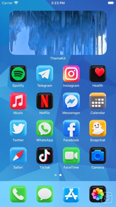 تصاویر App Icons & Widget - Theme Kit