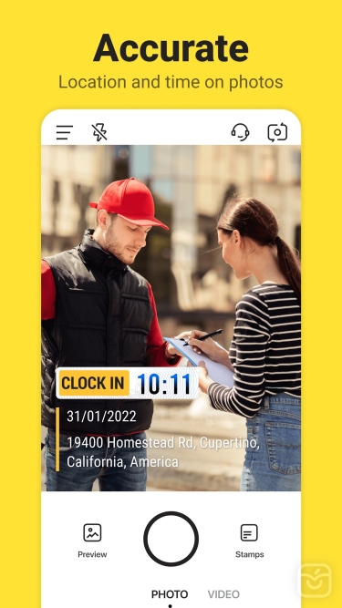 تصاویر Timemark: timestamp camera+gps ++
