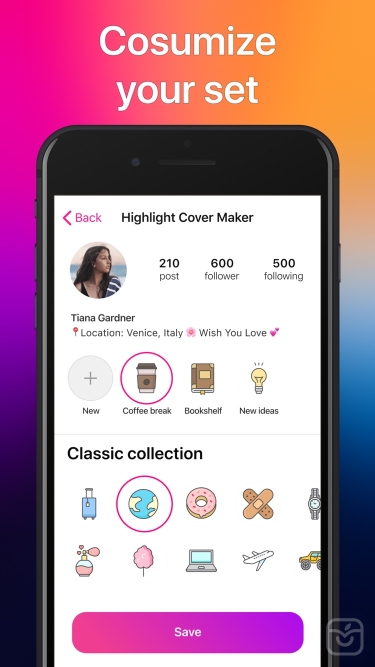 تصاویر Highlight covers for IG story