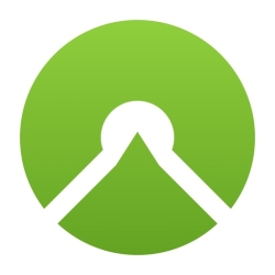لوگو komoot - hike, bike & run ++