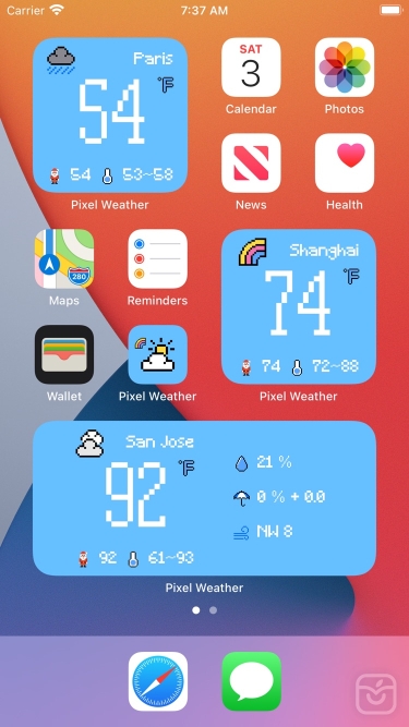 تصاویر Pixel Weather | $4.99