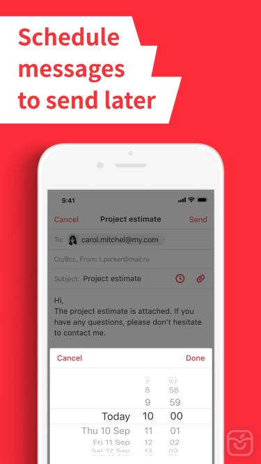 تصاویر myMail: e-mail client box app