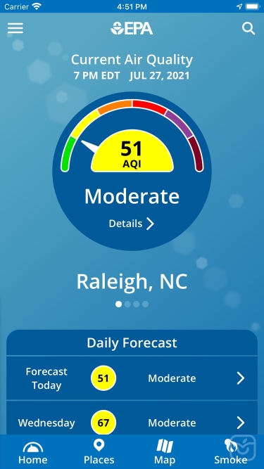 تصاویر EPA AIRNow