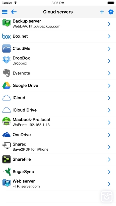 تصاویر Save2PDF for iPhone