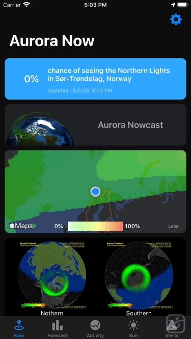 تصاویر Aurora Forecast.