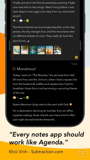 تصاویر Agenda: Notes meets Calendar ++