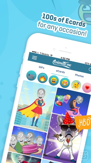 تصاویر Animate Me Pro: GIFs & Ecards