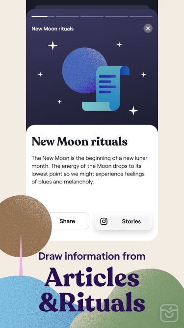 تصاویر Moonly App — The Moon Calendar ++