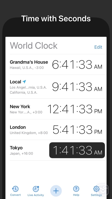 تصاویر World Clock Widget ++