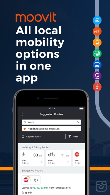 تصاویر Moovit: All Transit Options ++