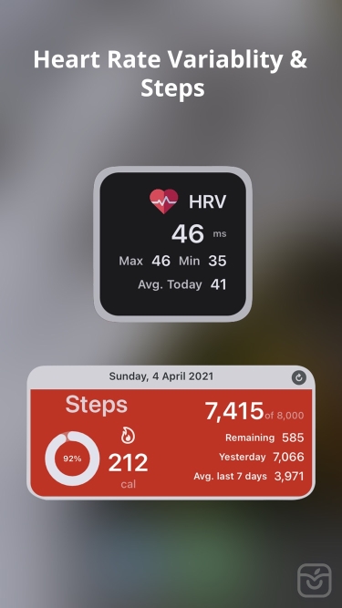 تصاویر Health Widget – Steps Counter
