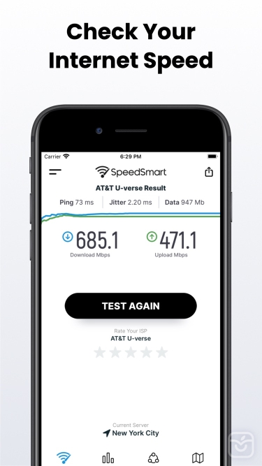 تصاویر Speed Test SpeedSmart Internet ++