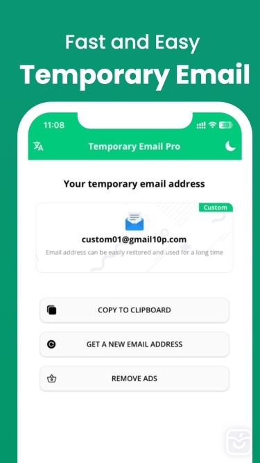 تصاویر Temporary Email Pro 