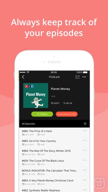 تصاویر Podbean Podcast App & Player
