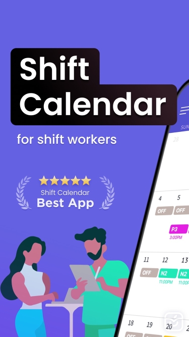 تصاویر Shift Days: Work Hour Calendar