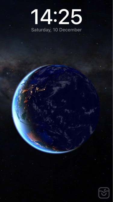 تصاویر 3D Earth & moon, sun and stars ++
