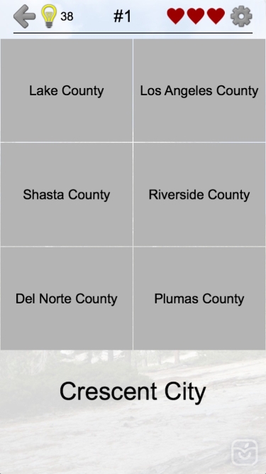 تصاویر California Counties - CA Quiz