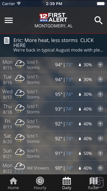 تصاویر WSFA First Alert Weather